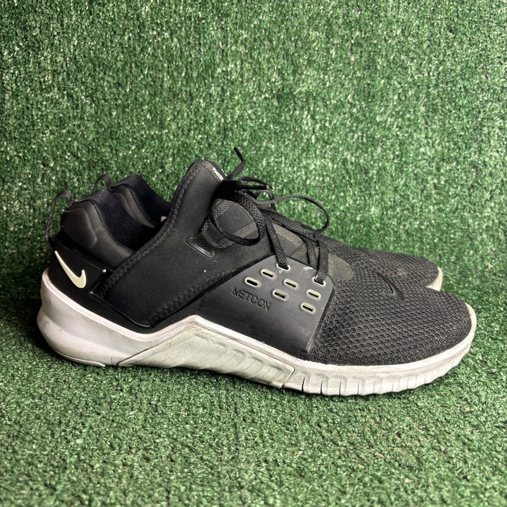 Nike Free Metcon 2 Training AQ8306-004 Athletic Gym Shoes Black White Mens Sz 13